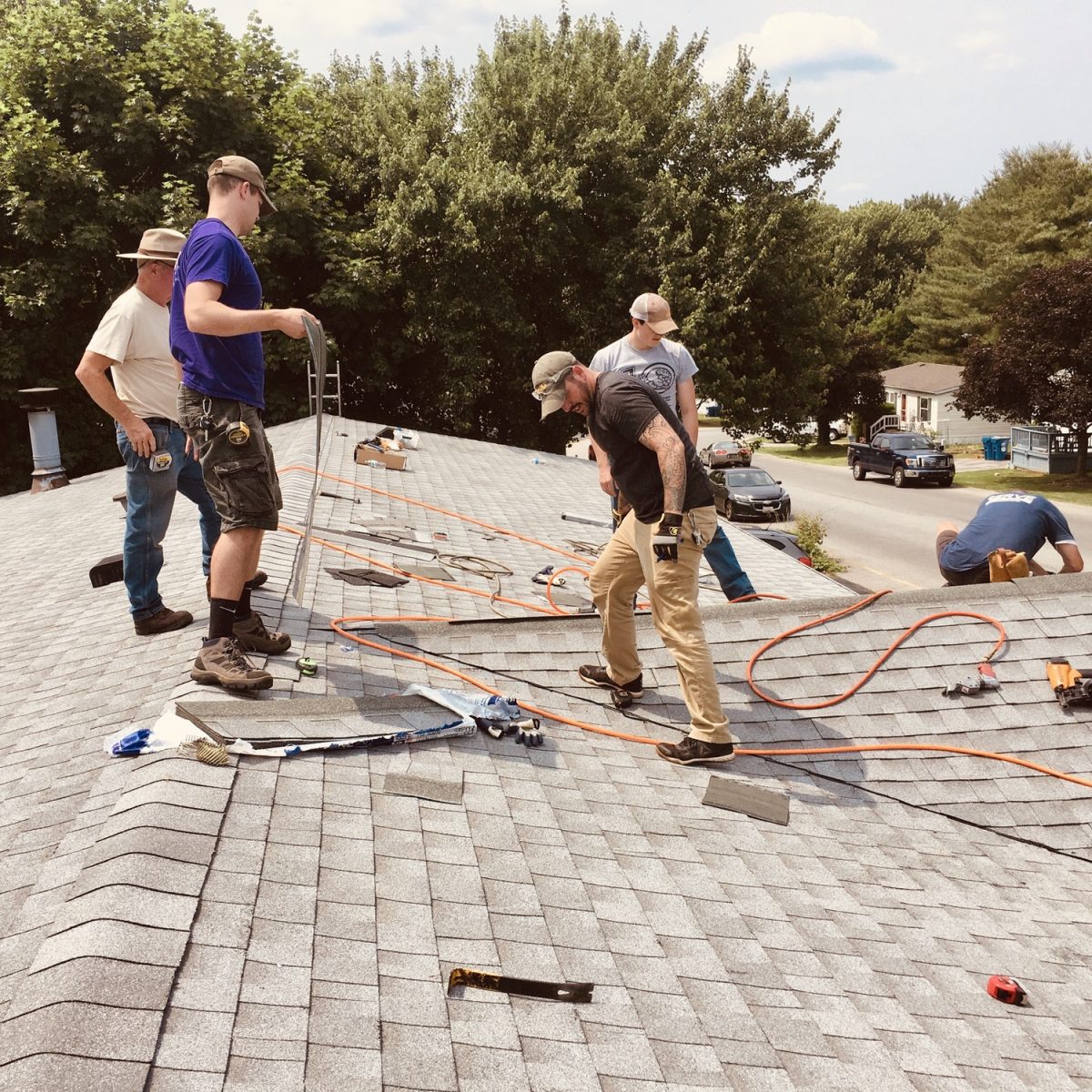 Roofing job